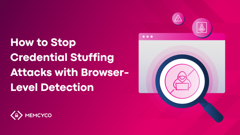 Illustration representing browser-level signals used to detect credential stuffing attacks in real time